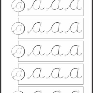 Lowercase Cursive Alphabet Tracing Worksheet Pack